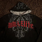 American Gothic Skull Large Zipper Hoodie image 2