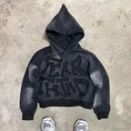 American Gothic Skull Large Zipper Hoodie image 5