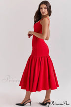 Amore Dropped Stylish Waist Midi Dress image 9