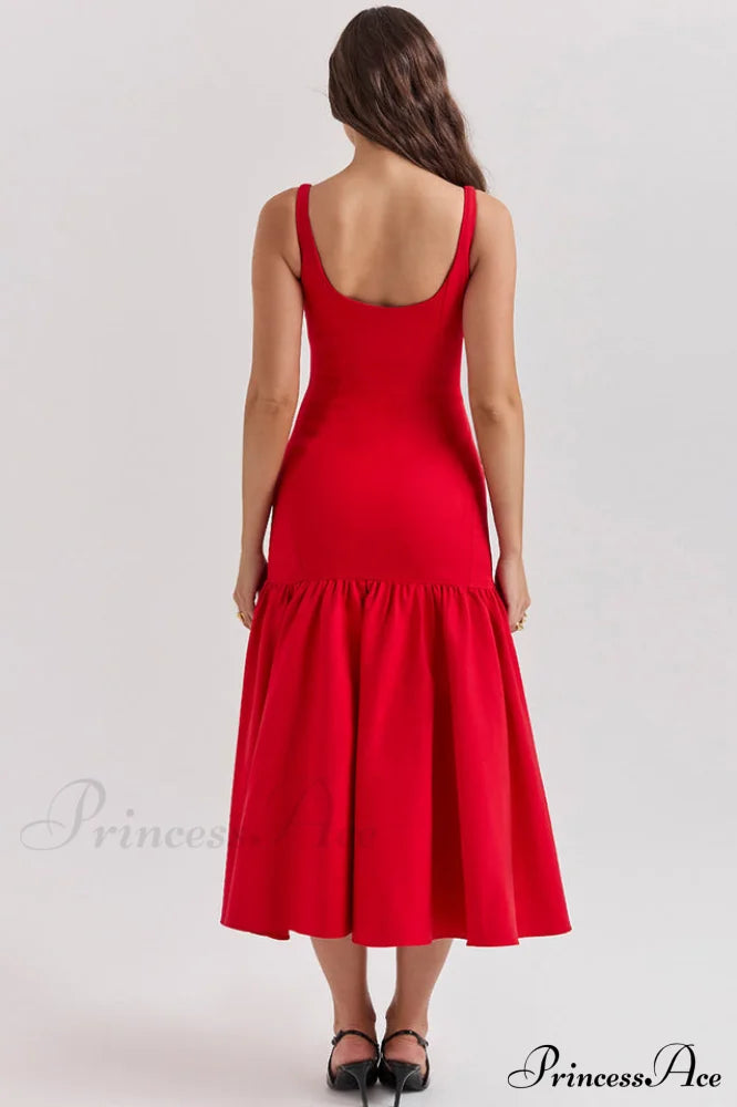 Amore Dropped Stylish Waist Midi Dress image 10