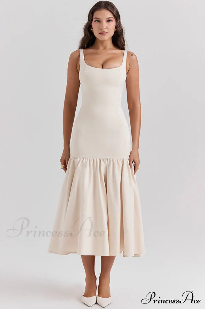 Amore Dropped Stylish Waist Midi Dress image 1
