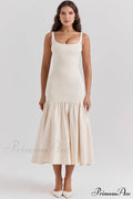 Amore Dropped Stylish Waist Midi Dress image 1
