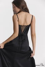 Anabella Black Lace Maxi Dress image 8