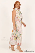 Anabelle Halter Stylish Neck Midi Dress image 8