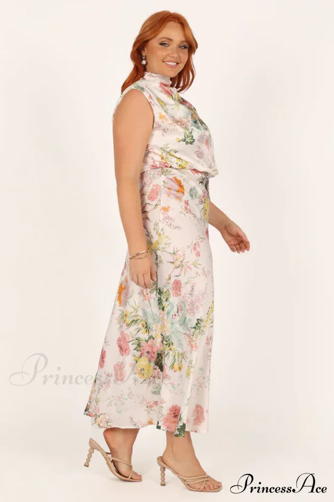 Anabelle Halter Stylish Neck Midi Dress image 8