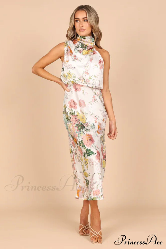 Anabelle Halter Stylish Neck Midi Dress image 2