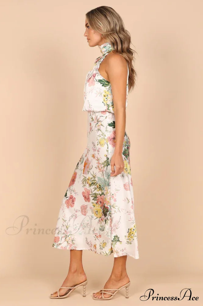 Anabelle Halter Stylish Neck Midi Dress image 4