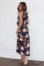 Anabelle Halter Stylish Neck Midi Dress image 19