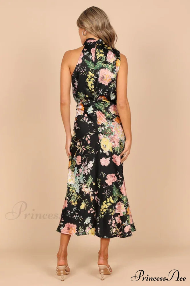 Anabelle Halter Stylish Neck Midi Dress image 15