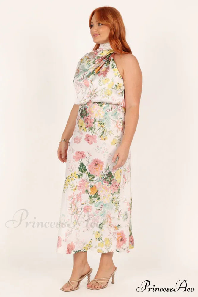 Anabelle Halter Stylish Neck Midi Dress image 7