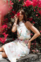 Anabelle Halter Stylish Neck Midi Dress image 11