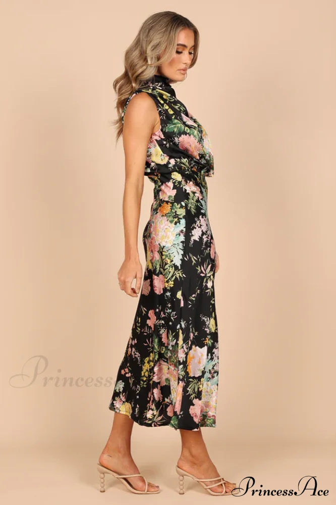 Anabelle Halter Stylish Neck Midi Dress image 14