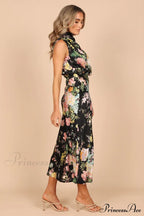 Anabelle Halter Stylish Neck Midi Dress image 14