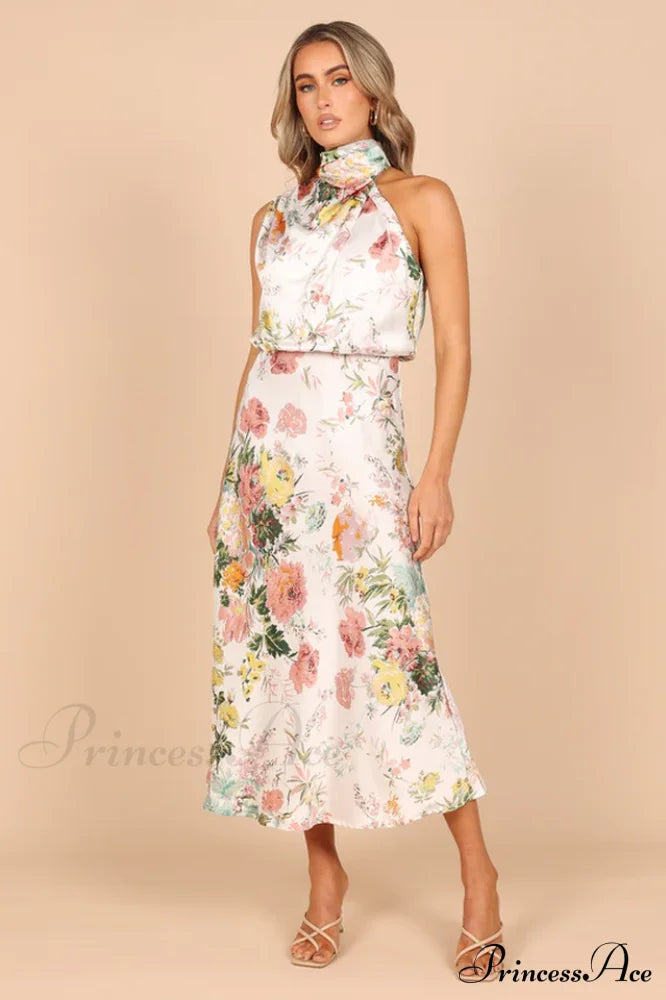 Anabelle Halter Stylish Neck Midi Dress image 1
