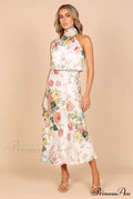 Anabelle Halter Stylish Neck Midi Dress image 1