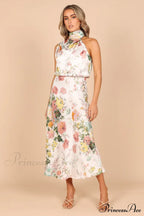 Anabelle Halter Stylish Neck Midi Dress image 1