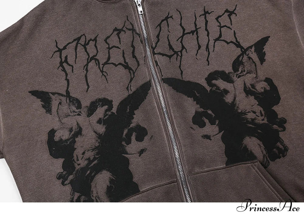 Cozy Mysterious Dark Gothic Hoodie image 6