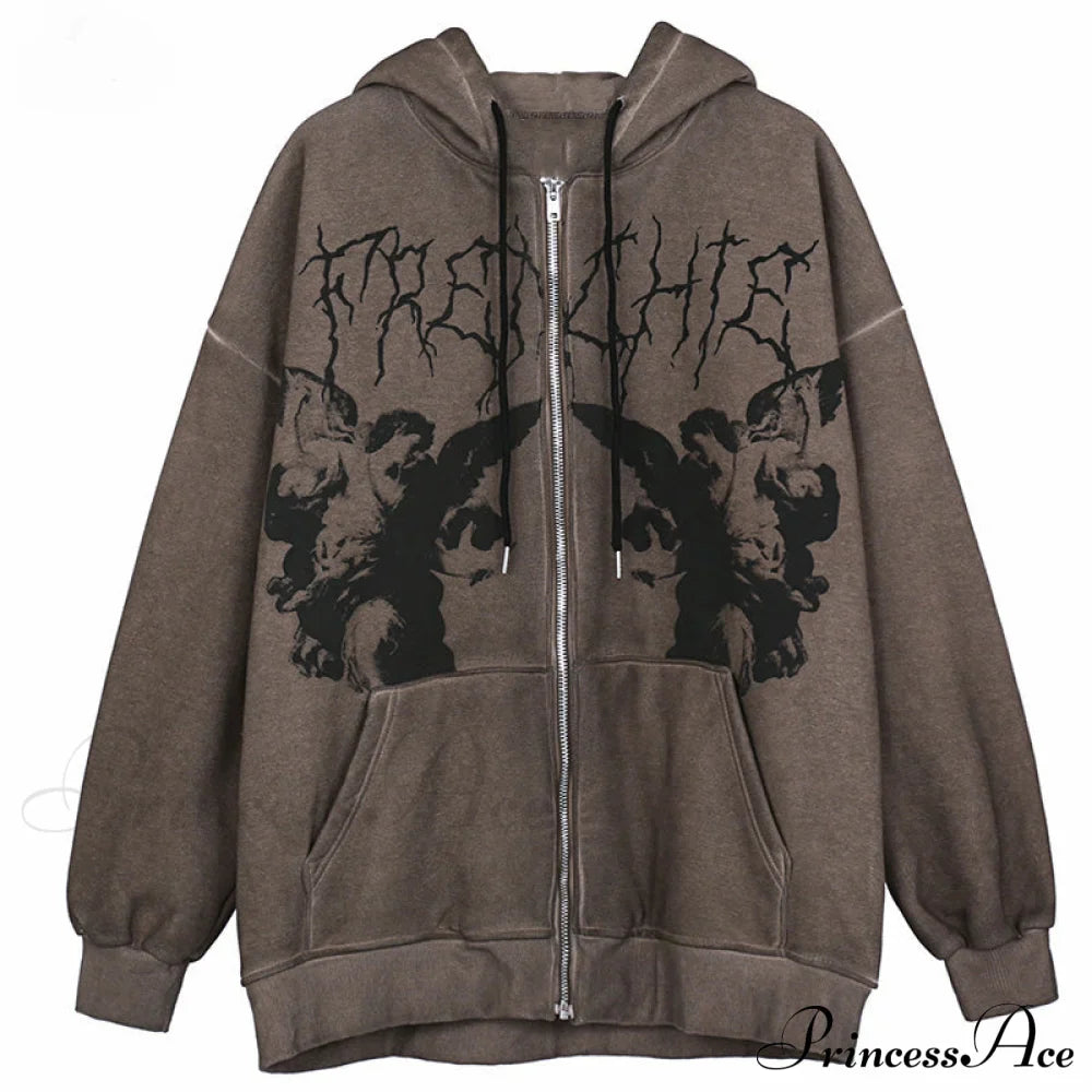 Cozy Mysterious Dark Gothic Hoodie image 1