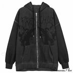 Cozy Mysterious Dark Gothic Hoodie image 3