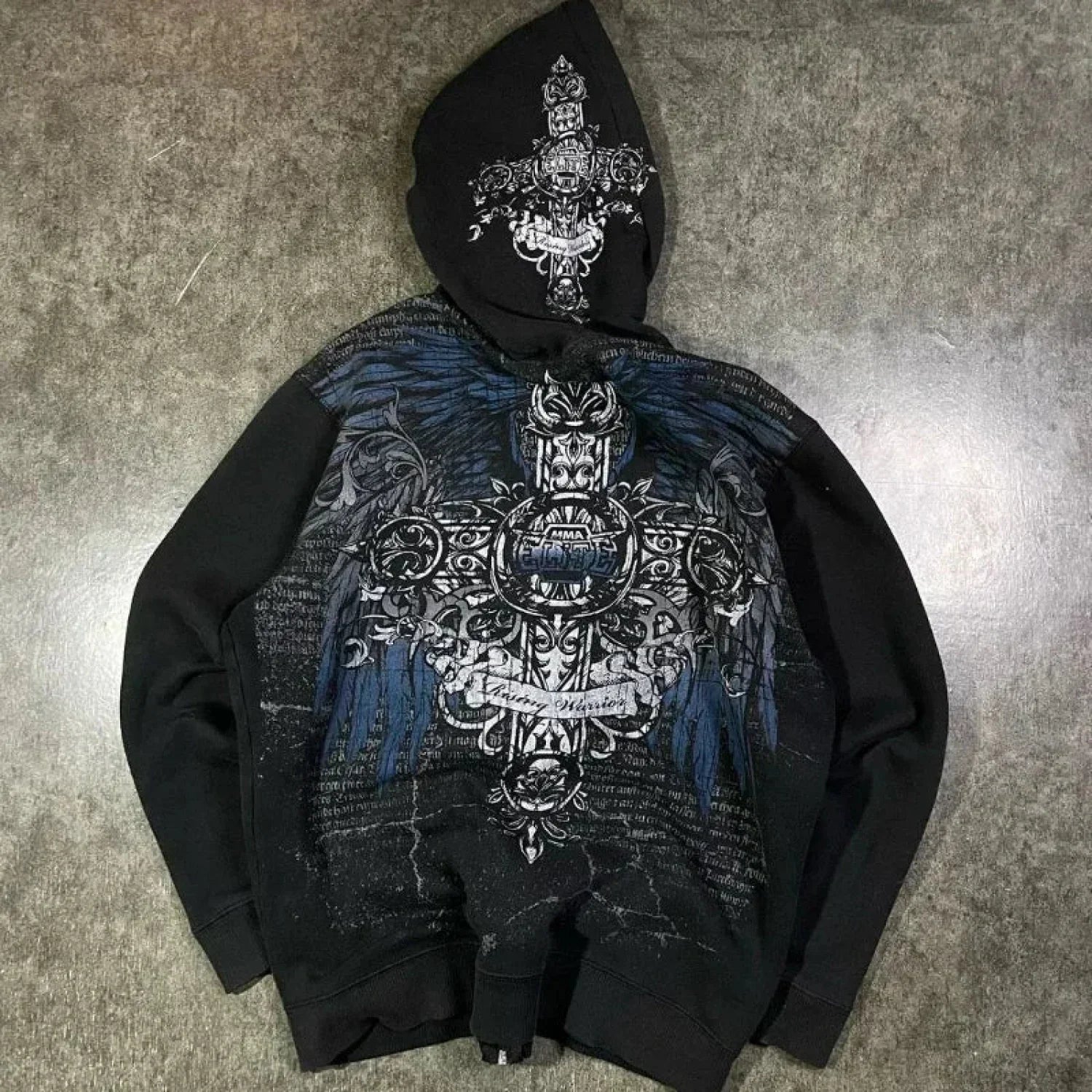 Angel Wing Functional Pleat Hoodie image 3