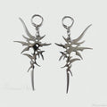 Antique Crystal Cross Baroque Dangle Earring image 1