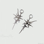 Antique Crystal Cross Baroque Dangle Earring image 2