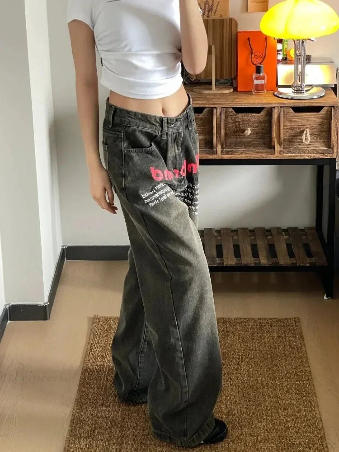 Antique Gothic Baggy Letter Pant image 4
