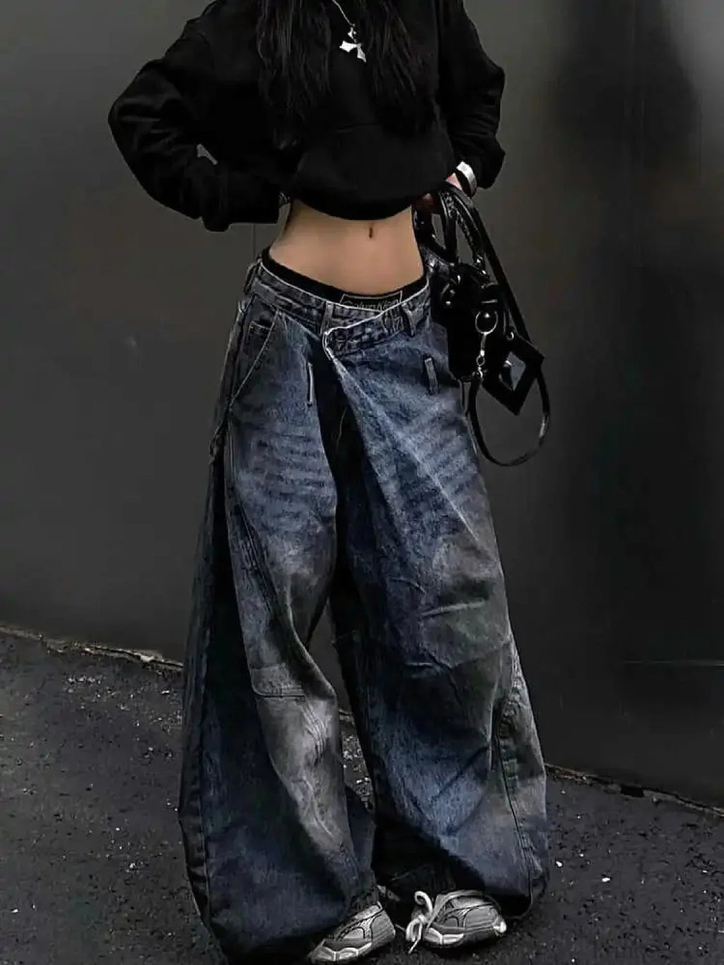 Antique Gothic Tall Waist Baggy Pant image 4