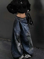 Antique Gothic Tall Waist Baggy Pant image 4