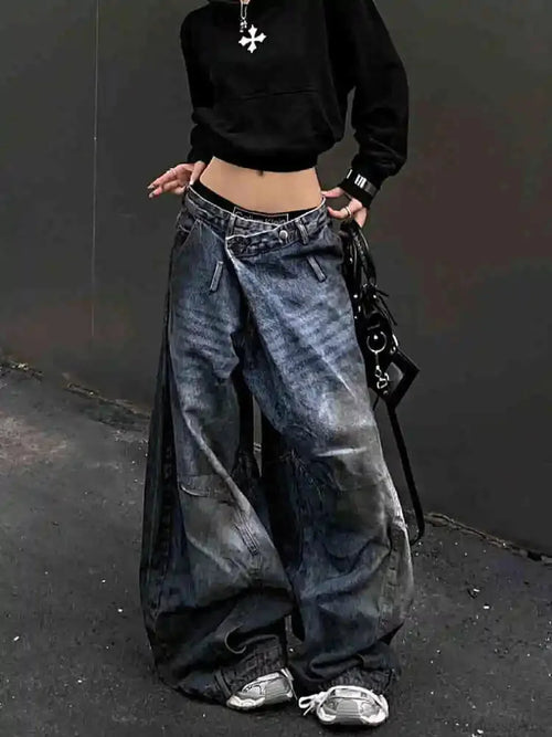 Antique Gothic Tall Waist Baggy Pant image 1