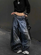 Antique Gothic Tall Waist Baggy Pant image 2