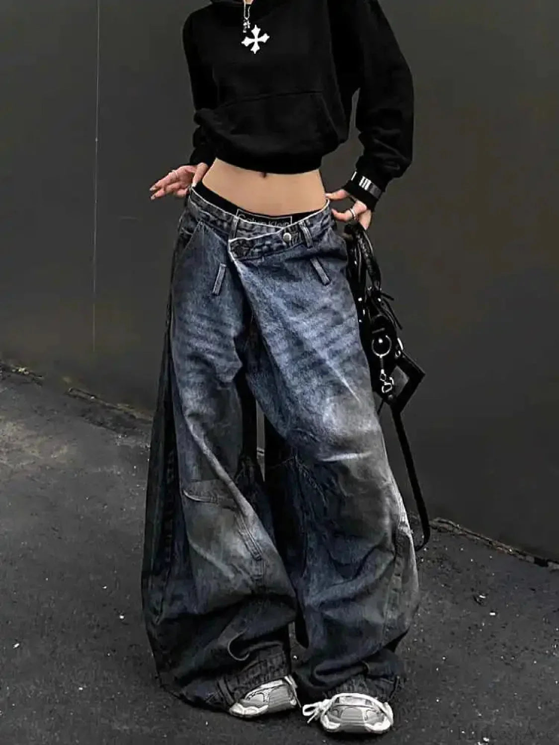 Antique Gothic Tall Waist Baggy Pant image 2