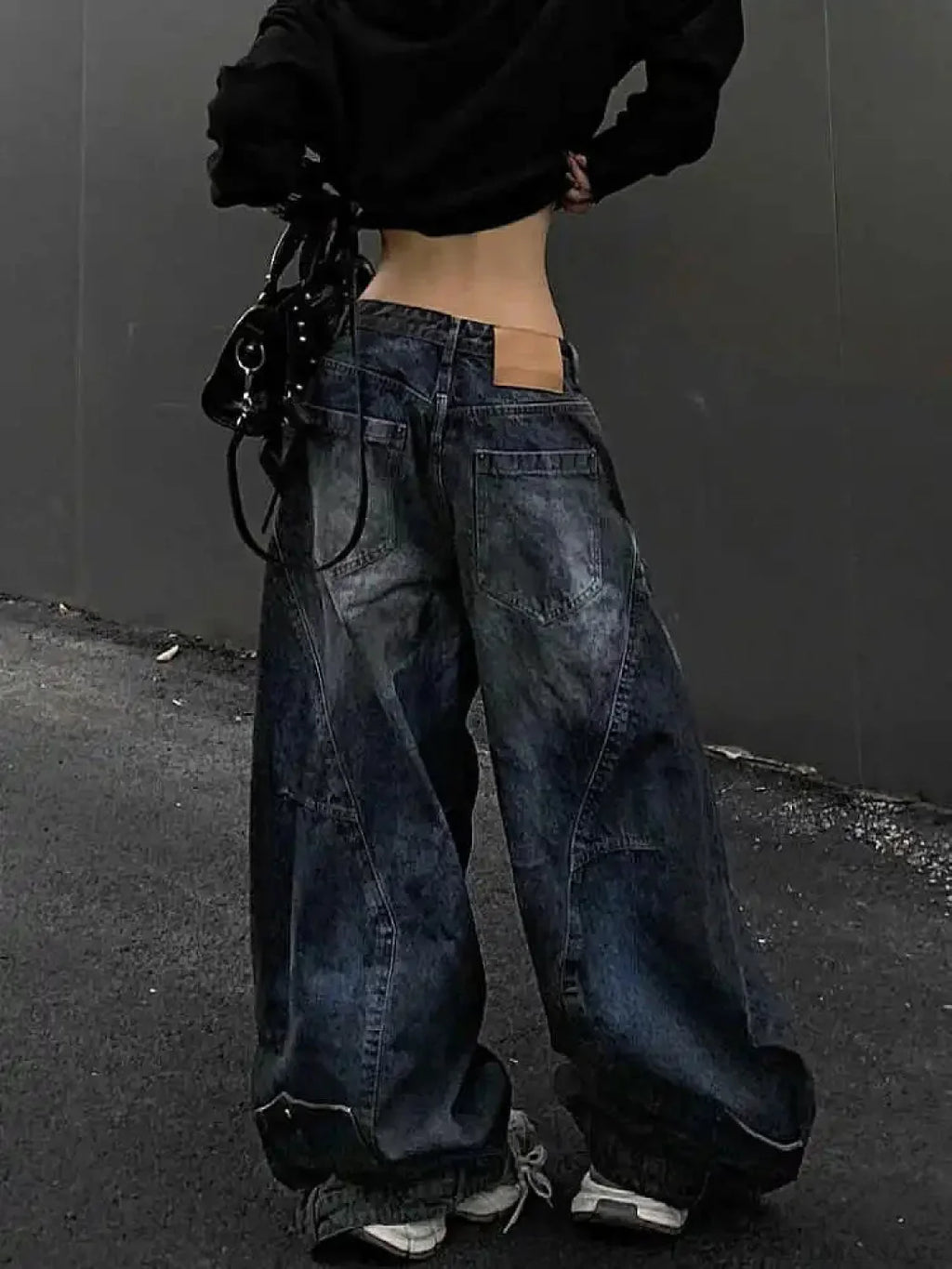 Antique Gothic Tall Waist Baggy Pant image 6