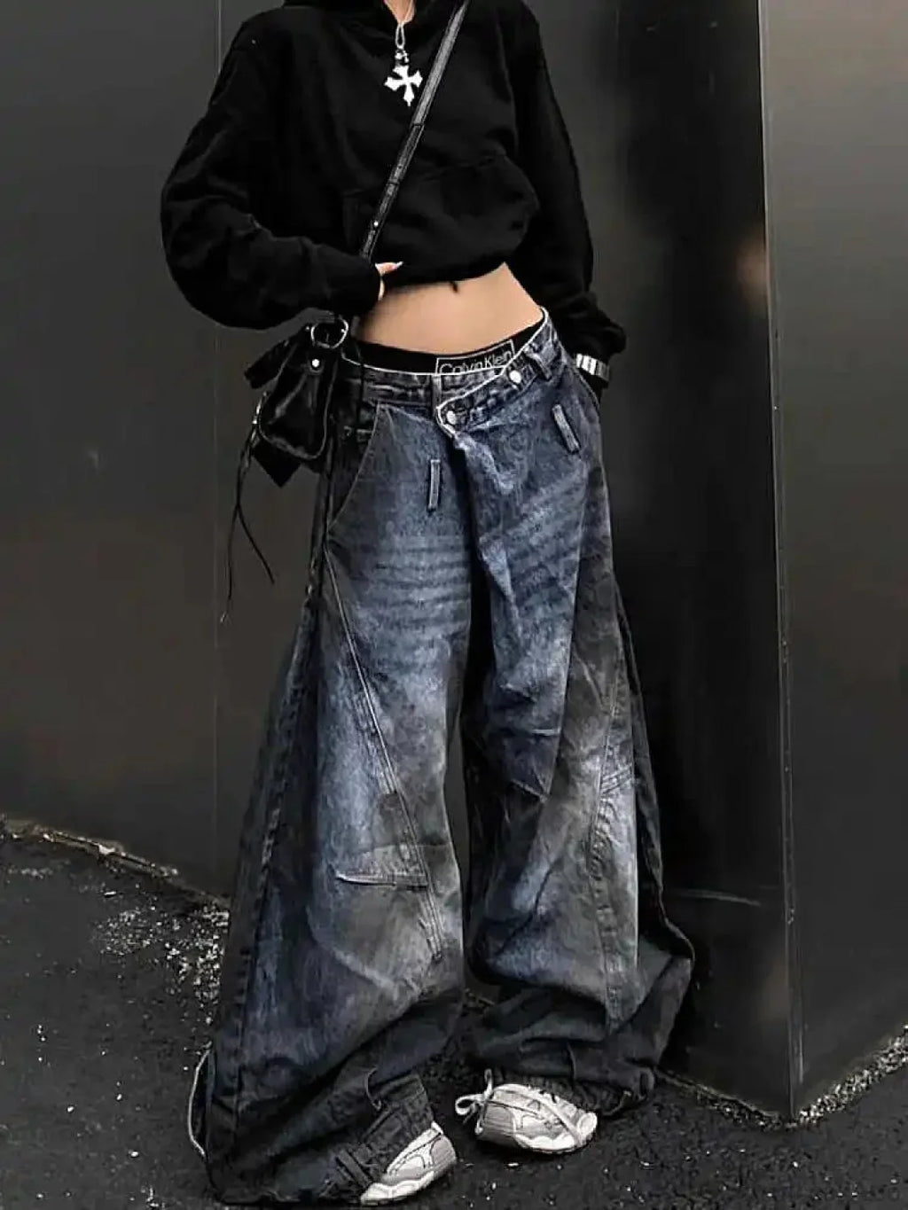 Antique Gothic Tall Waist Baggy Pant image 3