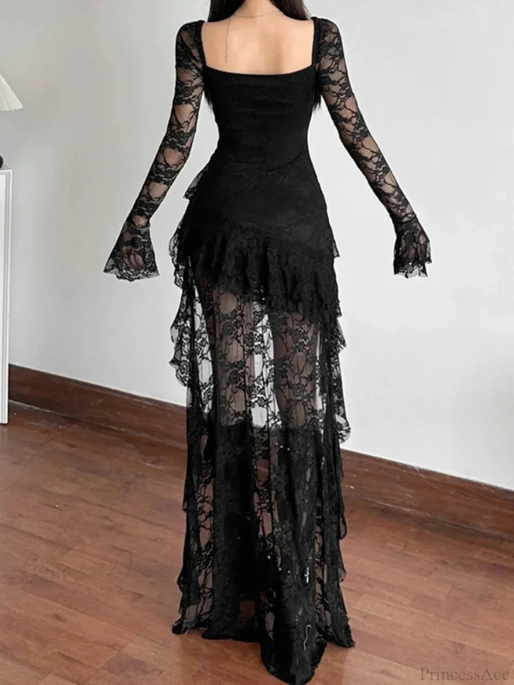 Antique Transparent Bodice Midi Dress image 2