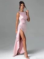 Appliques Slim Bodycon Vacation Dress image 3