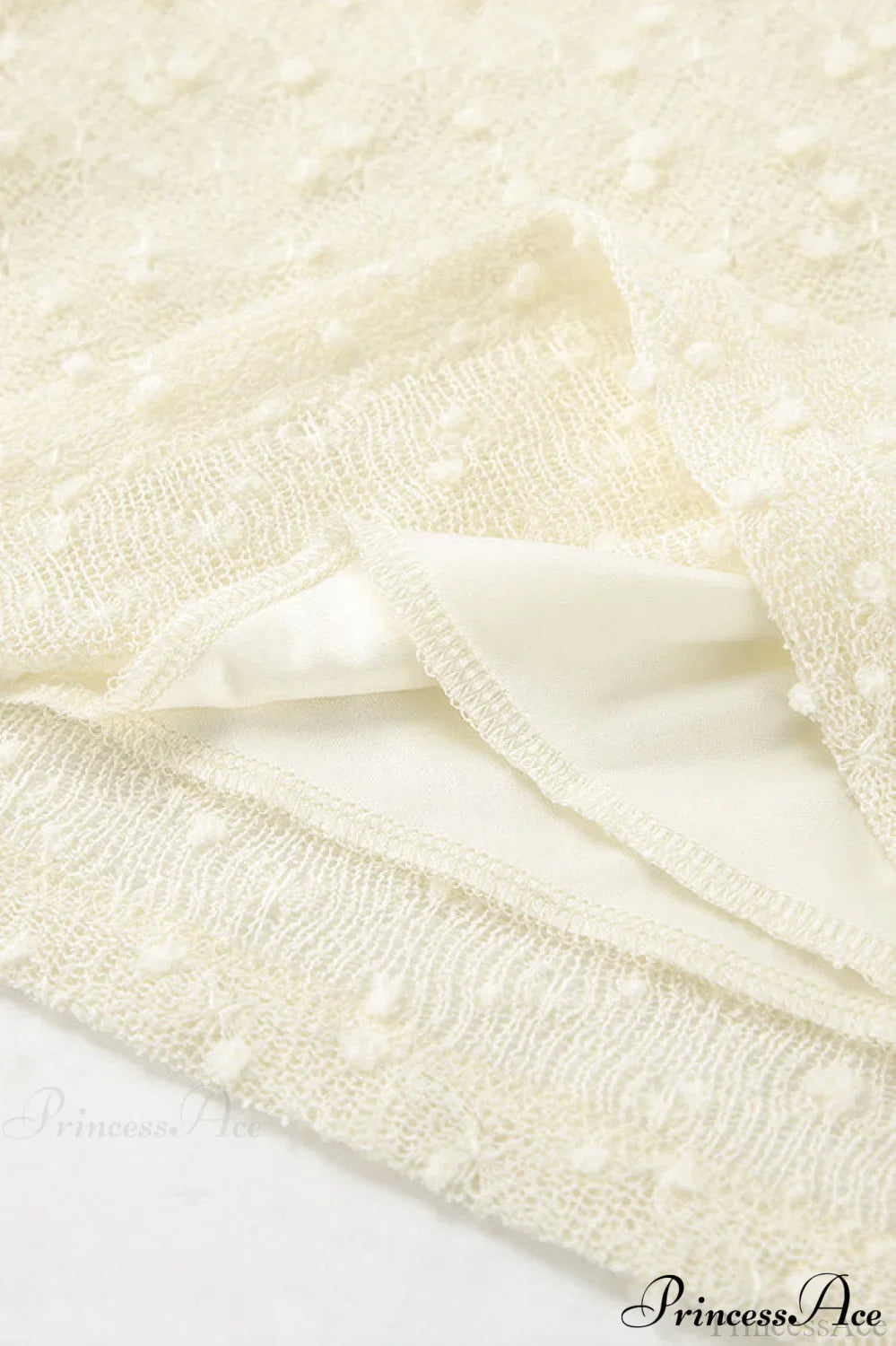 Apricot Off Shoulder Lace Knit Long Sleeve Tee image 5
