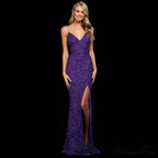 Arabella Formal Sequin Charming Scroll Print Dress image 3