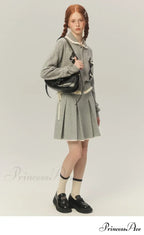 Argyle Collar Stylish Buttoned Knitted Cardigan image 10
