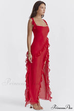 Ariel Cherry Stylish Pleated Maxi Dress image 6