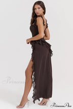 Ariel Cherry Stylish Pleated Maxi Dress image 18