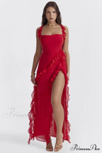 Ariel Cherry Stylish Pleated Maxi Dress image 1