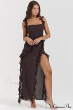 Ariel Cherry Stylish Pleated Maxi Dress image 15