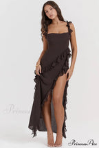 Ariel Cherry Stylish Pleated Maxi Dress image 14