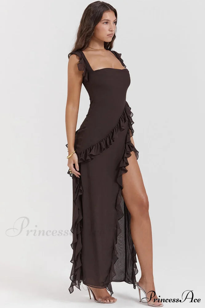 Ariel Cherry Stylish Pleated Maxi Dress image 17