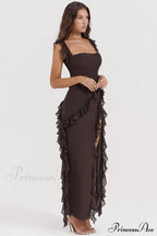 Ariel Cherry Stylish Pleated Maxi Dress image 16