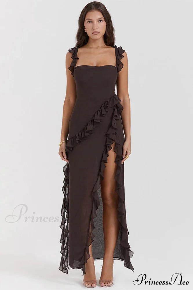 Ariel Cherry Stylish Pleated Maxi Dress image 13