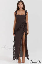 Ariel Cherry Stylish Pleated Maxi Dress image 13