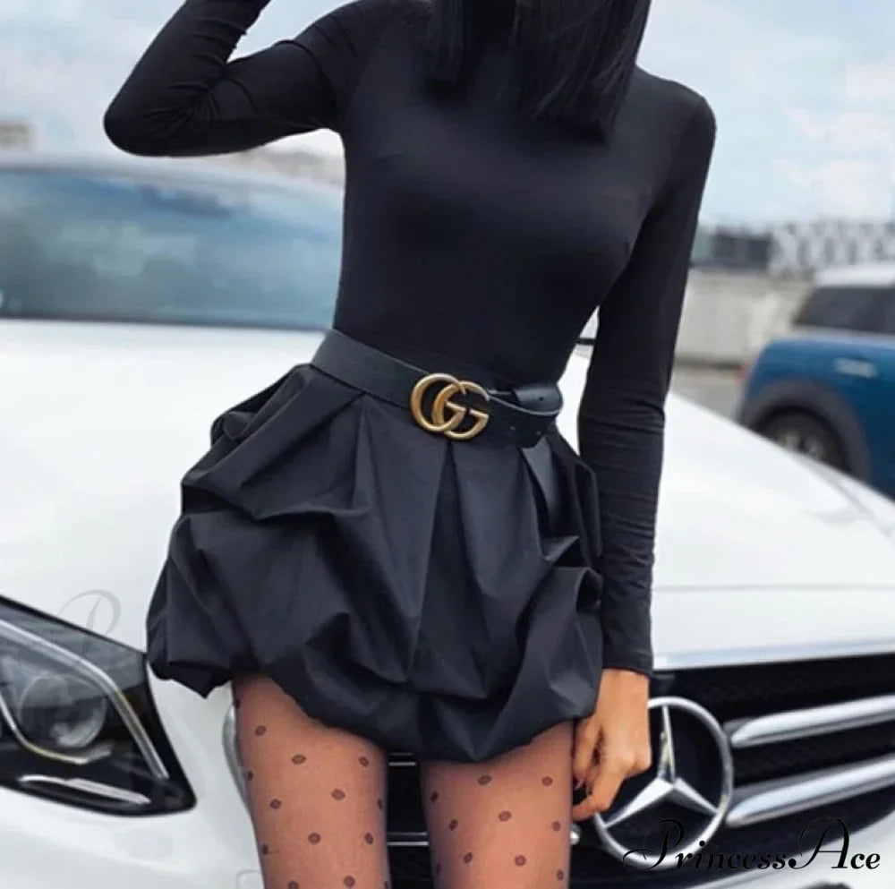 Arm Party - Bud Long - Solid Mini - Gown Black Gown Women's image 1