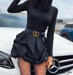 Arm Party - Bud Long - Solid Mini - Gown Black Gown Women's image 4
